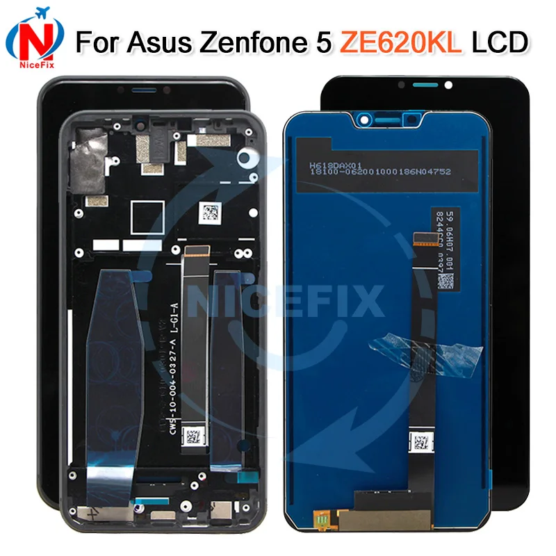 ЖК-дисплей 6 2 дюйма 1080x2246 для Asus ZE620KL сенсорный экран с дигитайзером в сборе Zenfone 5