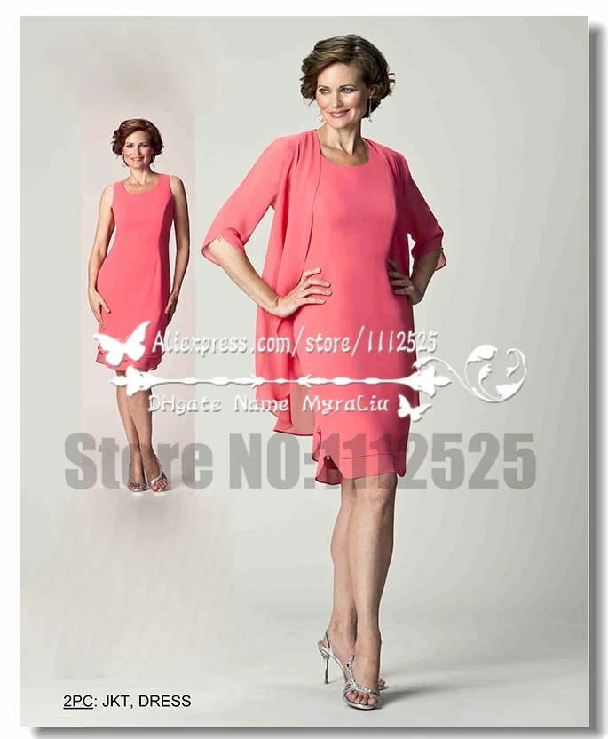 Amd 3001 Knee Length Mother Of The Bride Dress Suit Mother Of The
