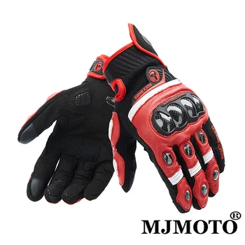 

Rock Biker Motorcycle Gloves Summer Bike Glove Men Cycling Guantes Para Moto Full Finger Motorbike Carbon Fiber Motocross Luvas