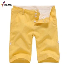 Летние повседневные шорты мужские льняные модные стильные мужские s шорты-бермуды пляжные Черные Шорты Short шорты для мужчин