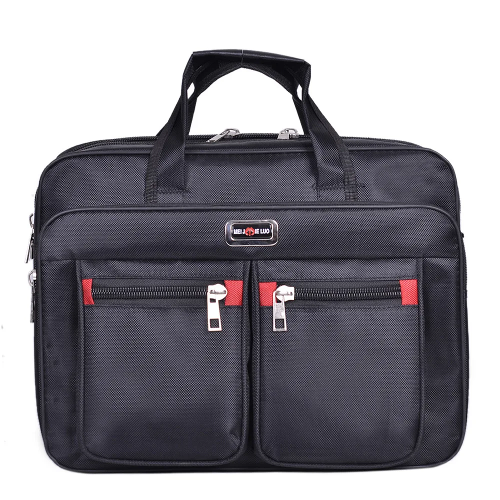 Business Computer Handbags Portable Zipper Shoulder 15.6 Inch Laptop Bag Men Shoulder Bag black Waterproof men's Office Bag