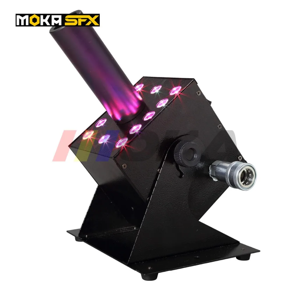

1pc Co2 Fog Machine DMX-512 Electric Control Stage Effect 12 LED Co2 Jet Smoke Machine Cryo DJ CO2 Jet Machine