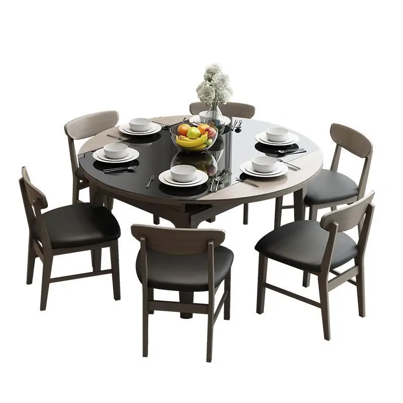 Da Pranzo A Manger Moderne Set Pliante Meja Makan Piknik Masa Sandalye Wooden Round Tablo Bureau Mesa De Jantar Dining Table