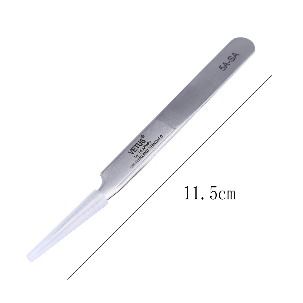Precisión Vetus pinzas pinzetta Acero inoxidable pinzas herramientas de mano 5A-SA Precisión Vetus pinzas pinzetta Acero inoxidable pinzas herramientas de mano 5A-SA