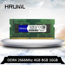 HRUIYL ddr 4 4 GB 8 GB 16 GB Оперативная память 2666 2666 V 2666 МГц ноутбук памяти ddr4 PC4-2666 4G 8G 16G ноутбук memoria sodimm ОЗУ