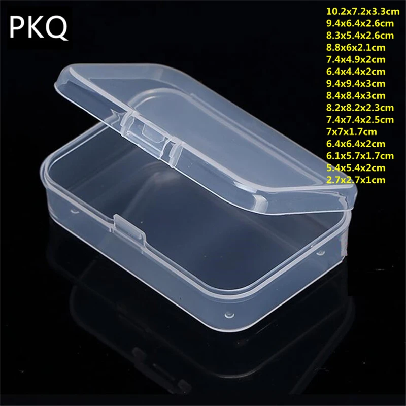 Rectangular Clear Transparent Plastic Storage Box Collection Container Organizer Rectangular Clear Transparent Plastic Storage Box Collection Container Organizer