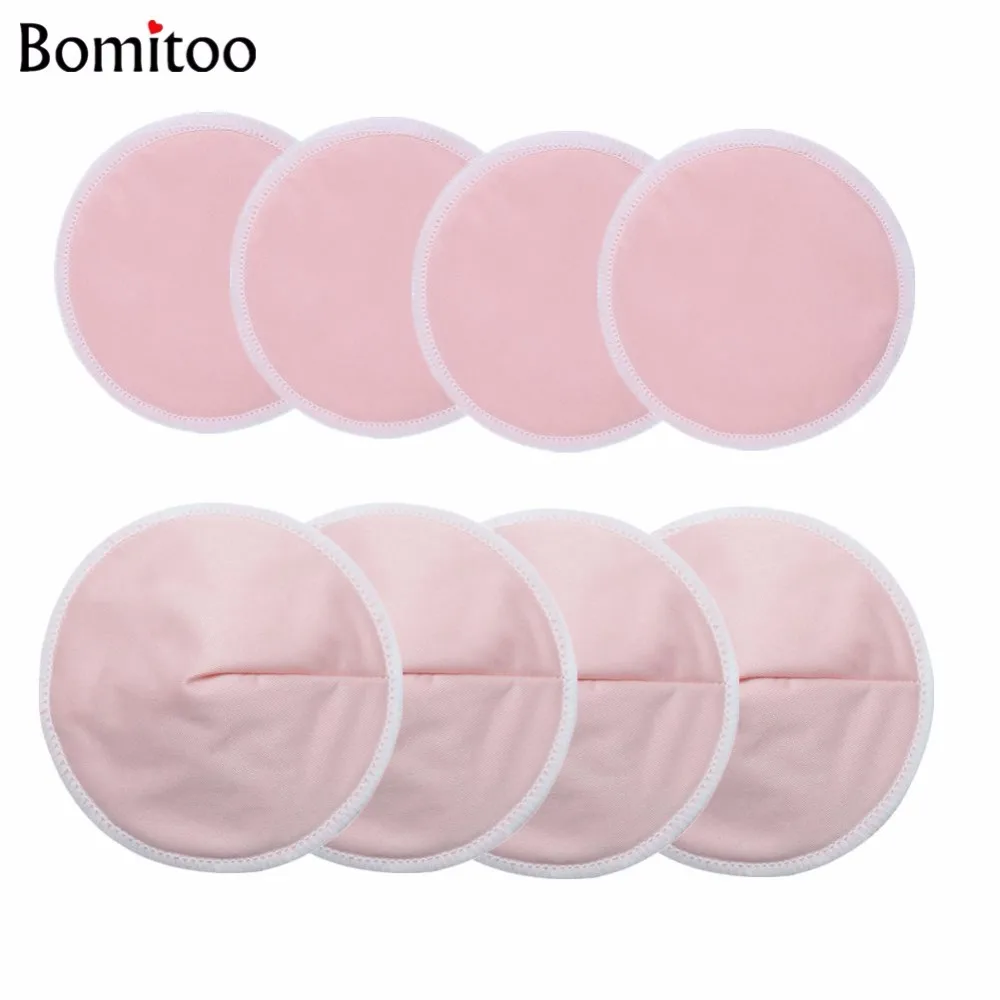 [Bomitoo]8 Pcs Breast Pad Nursing Pads for Mums Wholesale OEM Solid Plain Color Feeding Pad Contoured Nursing Pad Factory 