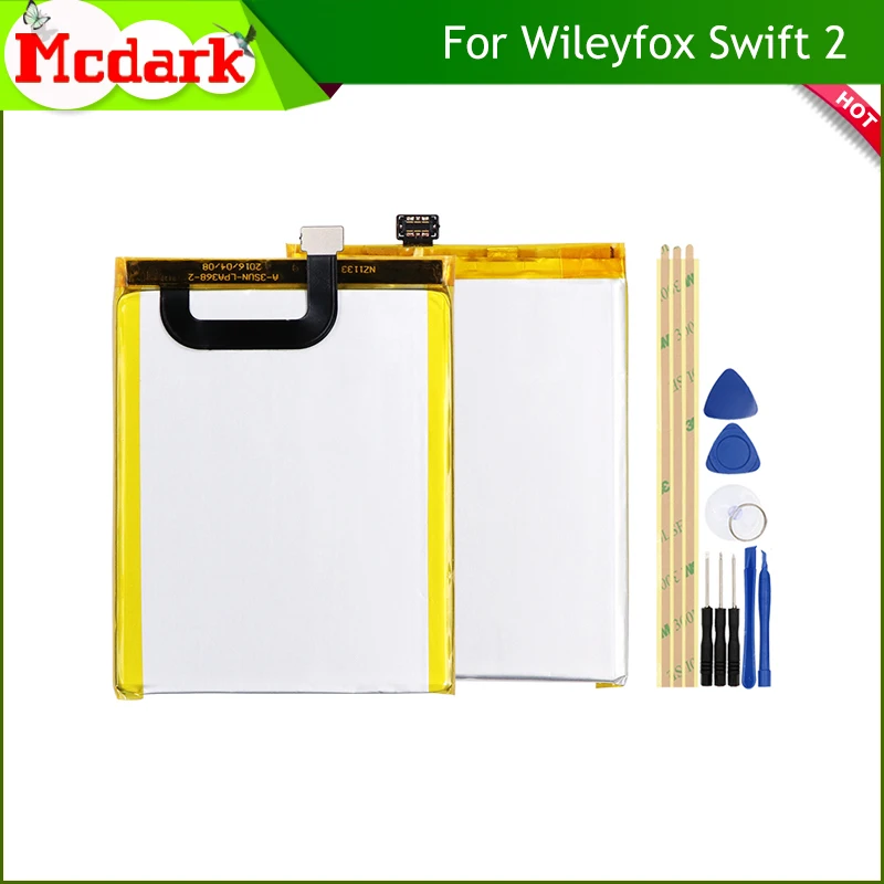 

Mcdark For Wileyfox Swift 2 Battery Replacement Large Capacity 2700mAh Back Up Bateria For Wileyfox Swift 2 Smart Phone+tools