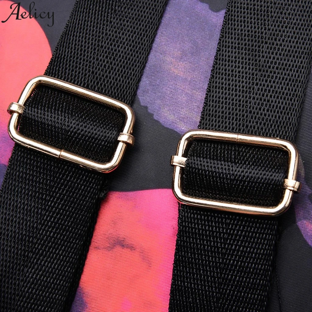 Aelicy Fashion Women Print Nylon Backpack High Quality Teenage Girls Female School Shoulder Zipper Color Bag Bagpack Mochila Aelicy Fashion Women Print Nylon Backpack High Quality Teenage Girls Female School Shoulder Zipper Color Bag Bagpack Mochila