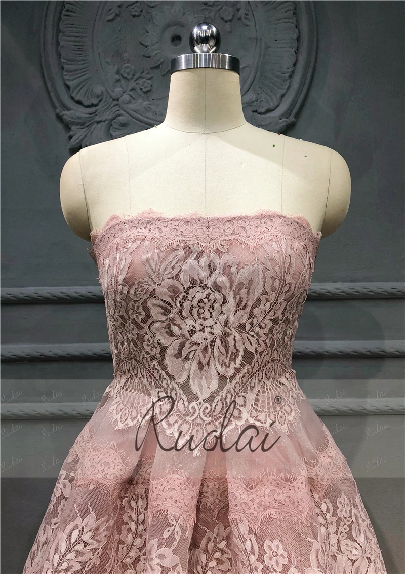 Fashion Mauve Evening Dresses Long Strapless A-Line Lace Evening Gown Tulle Floor length Prom Dress 2019 Robe de Soiree SN43 Fashion Mauve Evening Dresses Long Strapless A-Line Lace Evening Gown Tulle Floor length Prom Dress 2019 Robe de Soiree SN43