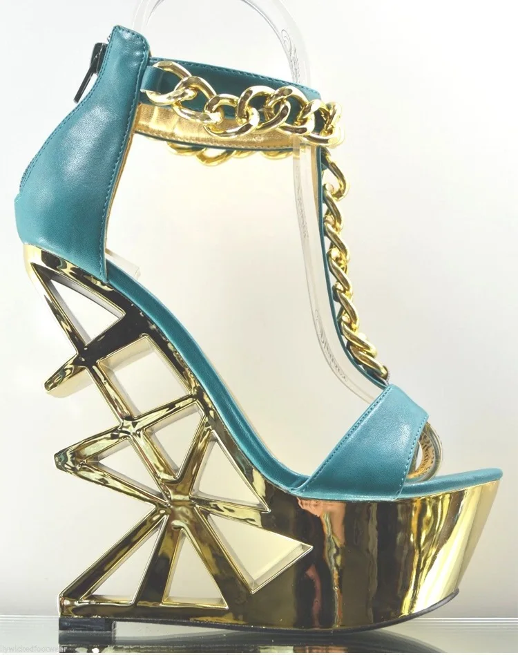 Gullick-Cutout-Gold-Metallic-Heels-Woman-Sandal-Strange-Style-T-bar-Strap-Wedge-Sandal-Chains-Decoration (3)