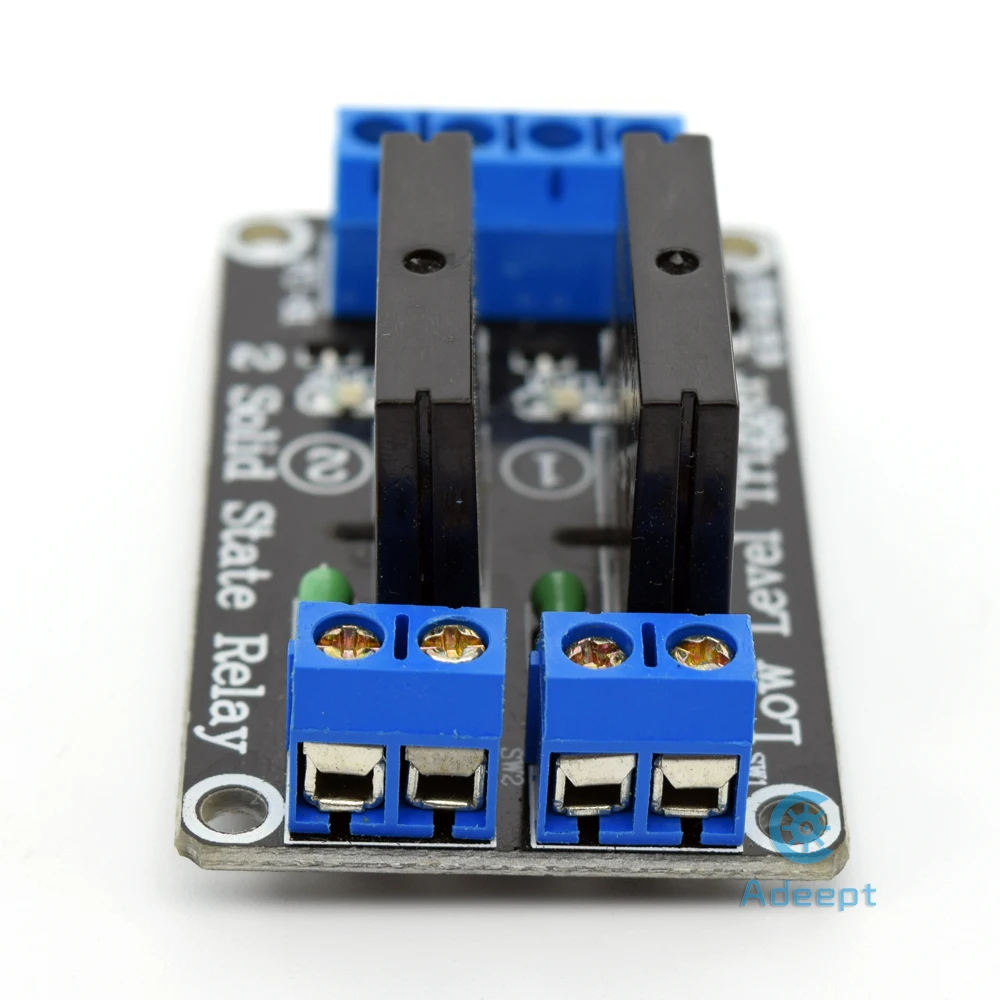 Adeept Новинка 5 в 2 канала твердотельные релейные платы для Arduino Raspberry Pi 8051 AVR DSP