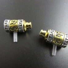 8mm ear shell 8mm metal shell DIY Tibetan silver national wind