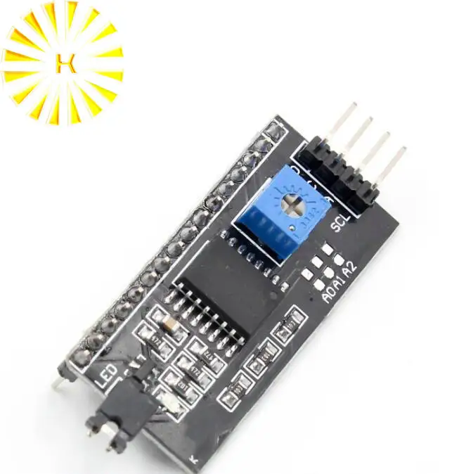 Плата адаптера ЖК-дисплея 1602 2004 IIC/I2C/интерфейс | Электронные компоненты и