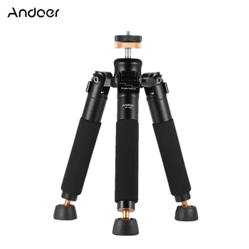 

Andoer TP-166 Portable Tabletop Desktop Tripod Mini Tripod Aluminum Alloy Support Holder Stabilizer for Canon Nikon Sony Camera