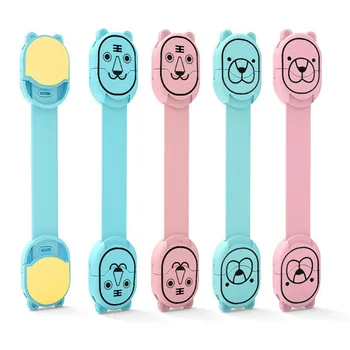 

Cartoon Style Baby Hand Anti-Clamp Multi-Purpose Drawer Safety Lock random color