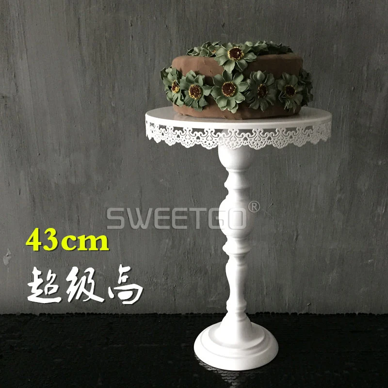 Tall White Wedding Cake Stands 43cm Height Cake Plates Home Birthday