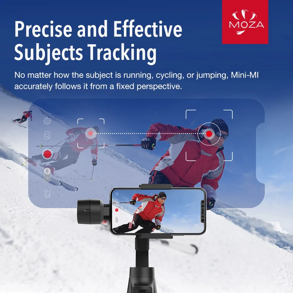 MOZA Mini-MI mini mi Gudsen World's First Smartphone Gimbal Stabilizer with Wireless Charging, Best Alternative to Smooth Q / 4