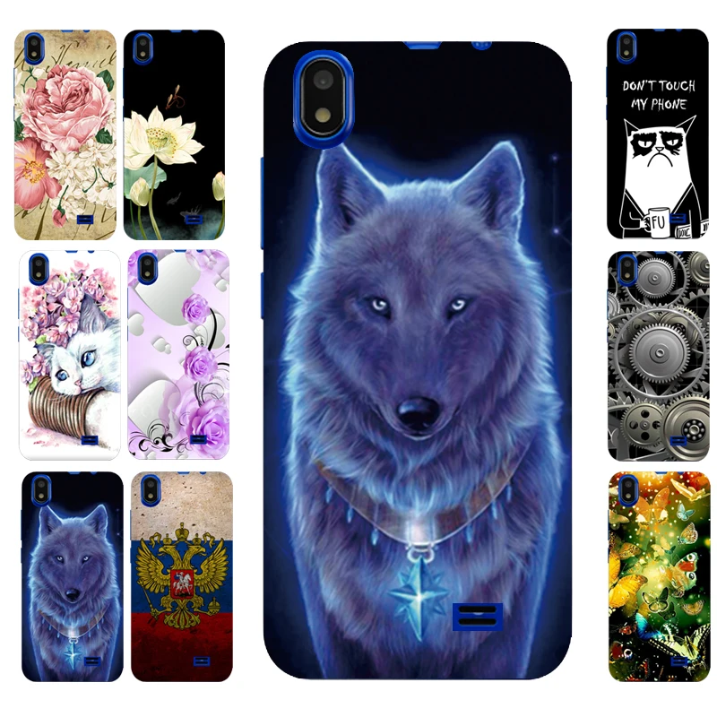 

New Shell Carton Wolf King Animal Pattern Case For Prestigio Wize Q3 PSP3471DUO Back Cover Housing Bag Phone Cases