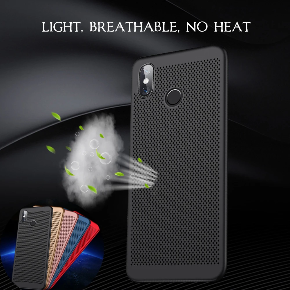

Breathable Heat Dissipation Case For Xiaomi Mi 9 Hard Matte PC Cases For Xiaomi Mi5 Redmi Note 7 5 Plus Note 5 3 Pro Cover