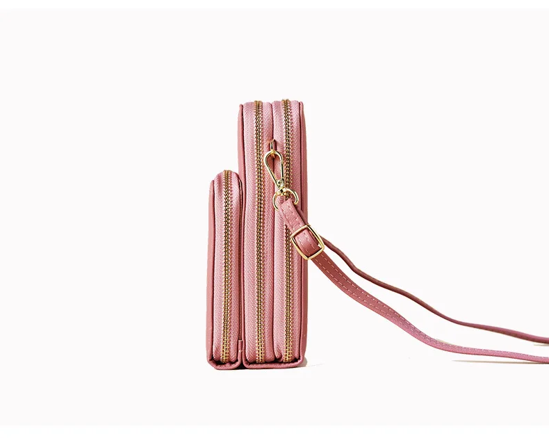 YIZHONG, модная вместительная сумка на плечо и грудь, женская сумка с карманом для мобильного телефона, кожаная сумка через плечо, кошелек, женская сумка-мессенджер