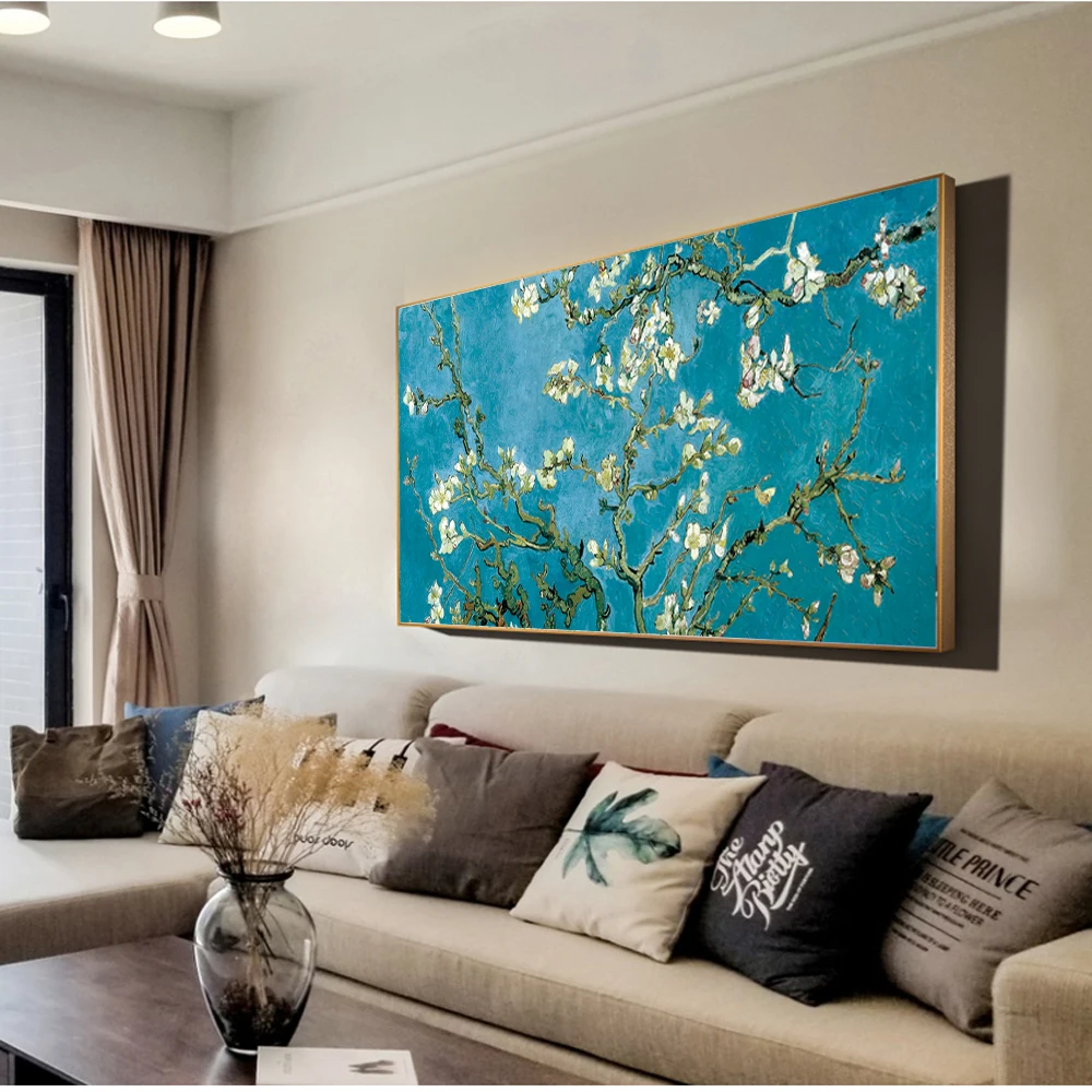 Настенные картины с изображением миндаля Ван Гога импрессиониста миндаля, настенные картины на холсте, Куадрос, домашний декор