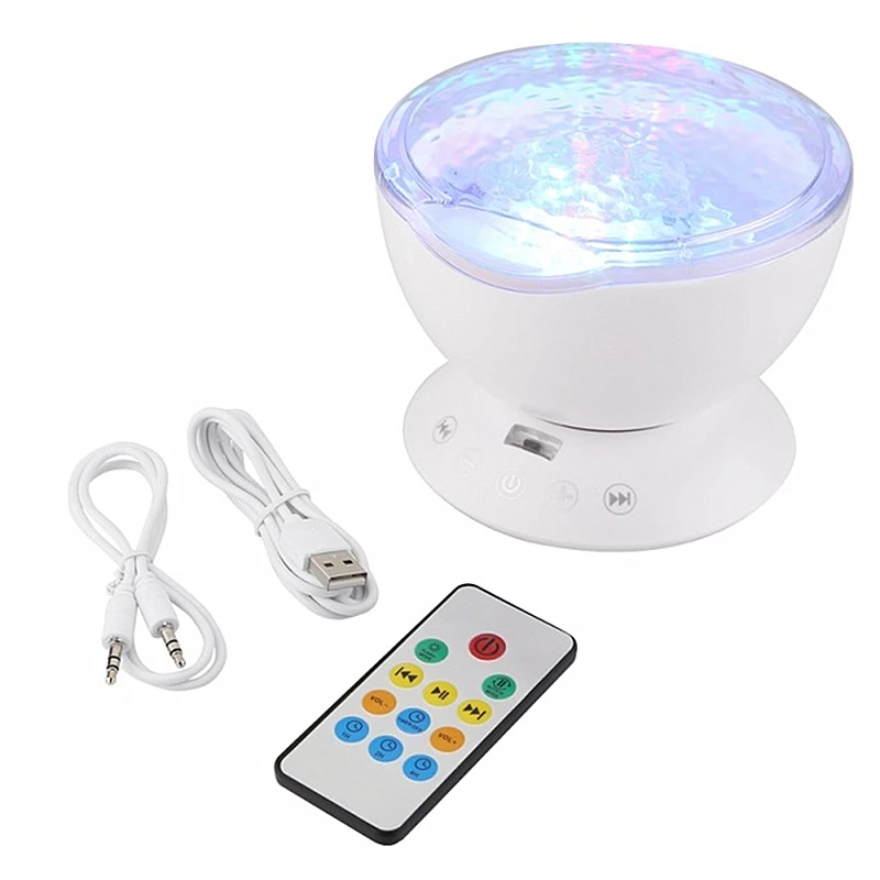Светодиодный океанская волна звездное небо ночной Светильник USB Luminaria