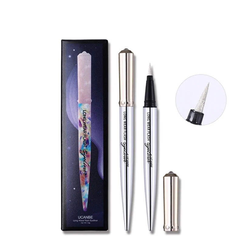 Shimmer Flash Liquid Eyeliner Pencil Makeup Long Lasting Quick Dry