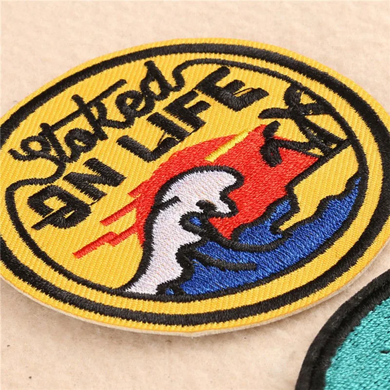Embroidery Patches Sew On Iron On Badge Applique Bag Craft Sticker Transfers SS