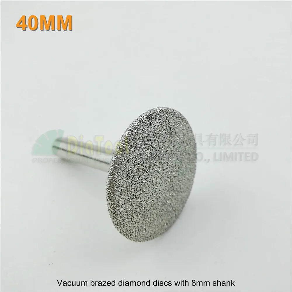 2pcs/set Vacuum brazed diamond saw blade cutting discs with 8mm round shank (Dia 50mm+40mm) long life fast working