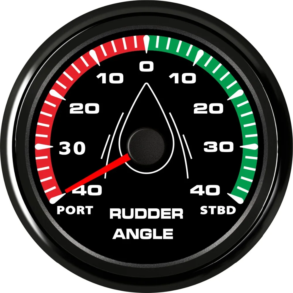 

1pc 85mm Rudder Angle Gauges Modification 0-190ohm Marine Rudder Angle Meter Sus 316L Bezel Waterproof Instrument for Boat Yacht