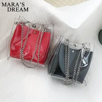 

Mara's Dream 2019 Super Fire Summer Fairy Bag New Wave Korean Version of The Wild Messenger Bag Chain Bucket Shoulder Bag