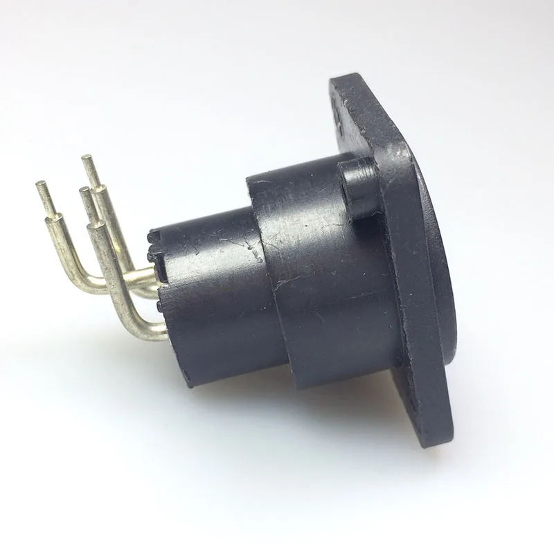 10 шт./лот 3 контактный XLR гнездовой прямоугольный панельный кронштейн разъем для