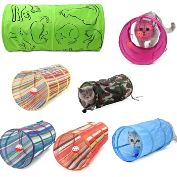 

Cat Tunnel Toy Collapsible Play Fun Toy Small Animal Toys Rabbit Hamster Holes Foldable Cat Pet Tunnel House Pet Tunnels