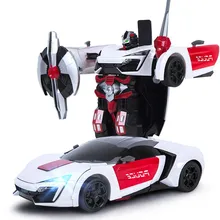 Пульт дистанционного управления деформации автомобиля дистанционного управления rc роботы-трансформеры автомобиль игрушки rc робот модель
