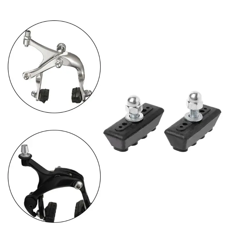 Brake Pads Bicycle Braking System C Brake Professional Pad Powerful MTB Road Bike Fixed Gear Rubber Holder Repair Parts Supplies Brake Pads Bicycle Braking System C Brake Professional Pad Powerful MTB Road Bike Fixed Gear Rubber Holder Repair Parts Supplies