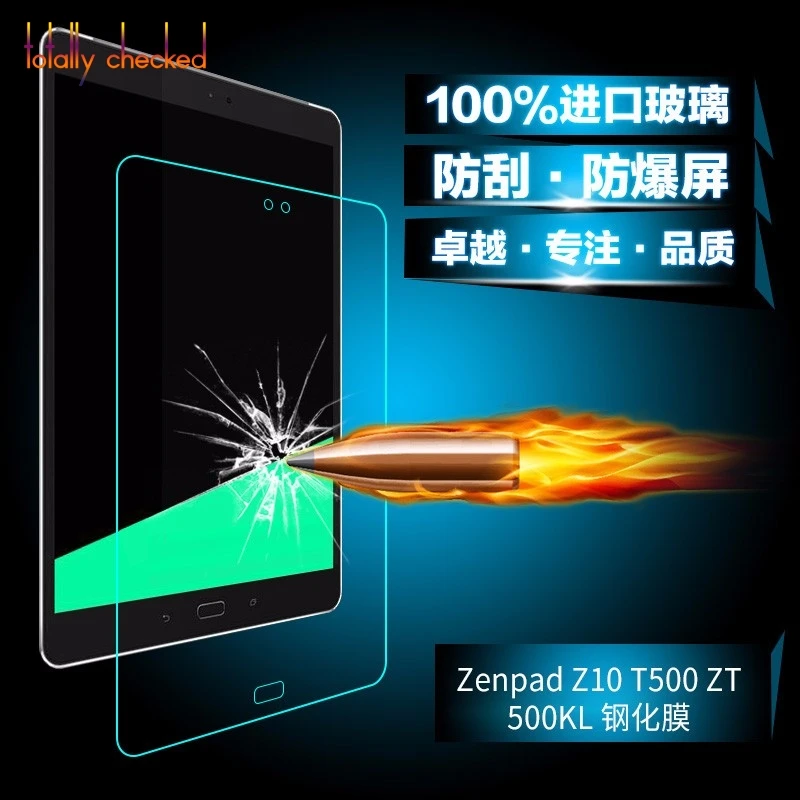 

Real Glass for Asus ZenPad Z10 T500 ZT500KL 9.7" + Cleaning Kit + Strong Box 2pcs/lot 9H Tempered Glass Screen Protector Film