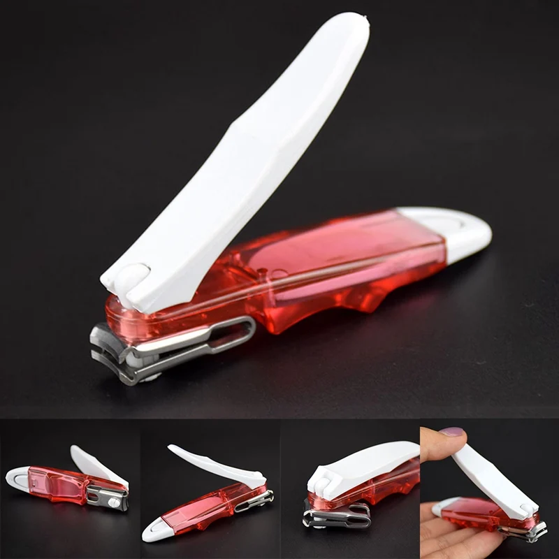 

1pc Anti-splash Nail Clipper Trimmers Super Sharp Nail Cutter High Quality Nippers Removable Finger Toe Manicure Tools