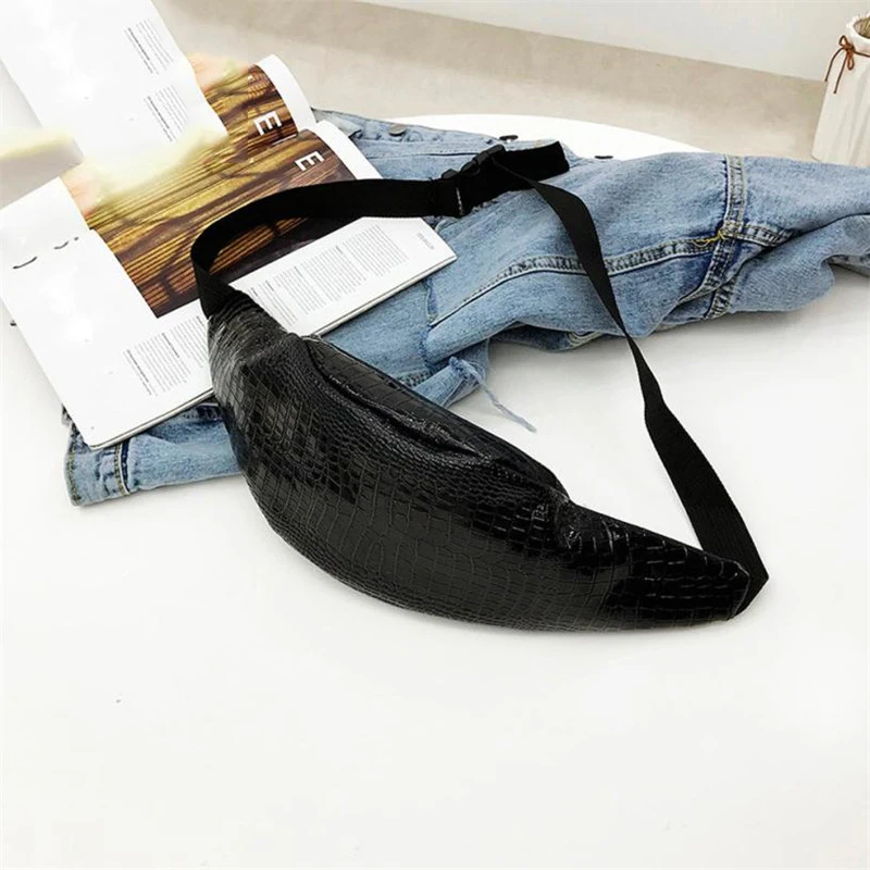 Waist Pack Women Fanny Pack 2018 Crocodile Pattern Leather Messenger B_C5_26
