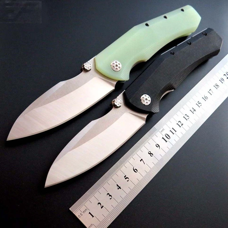 

Wave Ball Bearing Folding Knife Survival Pocket Knife Tactical Japan 9CR18MOV Carry EDC Handle Material G10