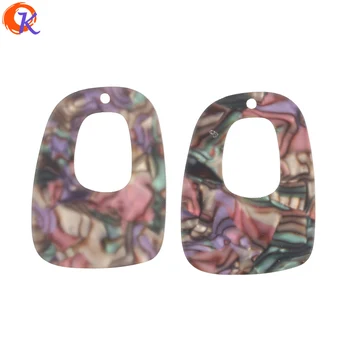

Cordial Design 50Pcs 28*38MM Jewelry Accessories/Earring Part/Rubber Shell Print Effect/Square Shape/Hand Made/Earring Findings