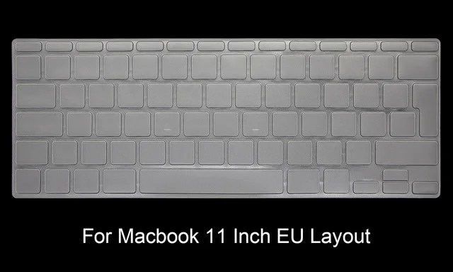 Для Apple Macbook Air Pro с retina 11 12 13 15 17 Сенсорная панель 13,3 15,4 чехол для клавиатуры Евро европейская версия - Цвет: Air 11 A1465 A1370