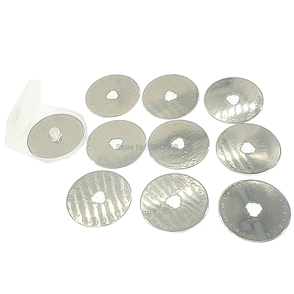 10pc 45mm Rotary Cutter Blade Refill Blades Sewing Quilting Cutting