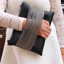 2015 brand new women leather handbag chain black for women messenger bag over the shoulder bag