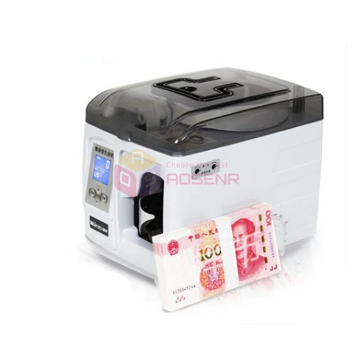 

220V Banknote Binder Bundling Machine Money Bundle Packer Money Note Paper Strapping Binding Machine