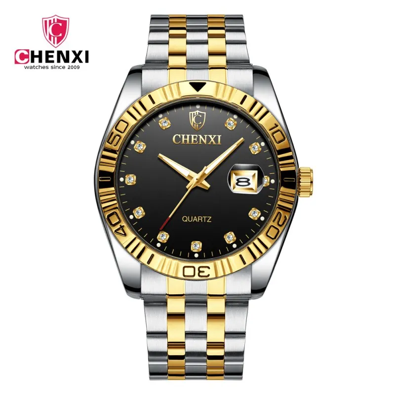 

Fashion CHENXI Luxury Brand Man Quartz full stainless steel Watch Casual Business Sport Men Dress Wristwatch Gentleman 2019 New