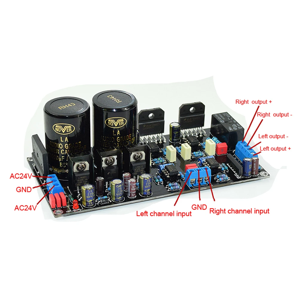 HIFI колледж K305 LM3886 усилитель высокой мощности доска OP07 DC Servo 5534 автономный