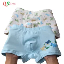 Новое поступление, 2 шт./партия, 95% хлопок, высококачественные трусы удобное дышащее нижнее белье трусы-боксеры для мальчиков, От 3 до 11 лет