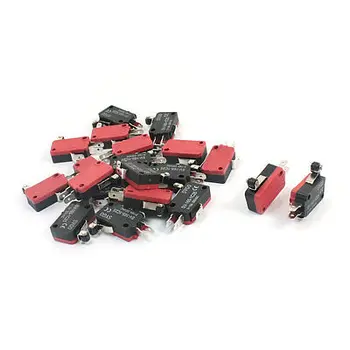 

20 Pcs V-165-1C25 Micro Limit Switch Short Roller Lever Arm SPDT Snap Action LOT