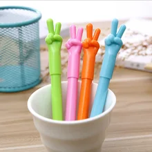 4X Creative font b scissors b font hand automatically ballpoint pen office write pen children s